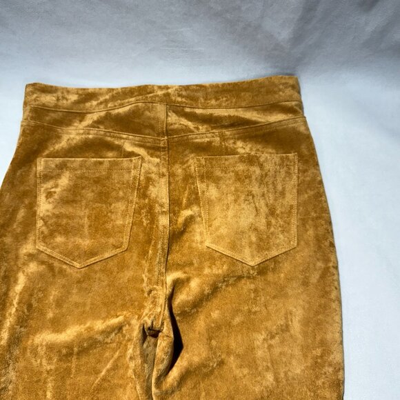 Blank NYC Sueded finish Pants 27 gold Boot Cut Stretch - Picture 1 of 9